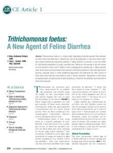 Biology / Ronidazole / Giardia / Stool test / Microbiology / Flagellates / Tritrichomonas foetus