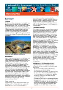 Marine turtles  Information valid as of June 2014 Summary