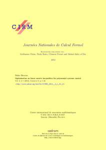 Optimization on linear matrix inequalities for polynomial systems control