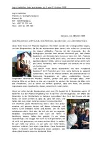 Brief aus Bosnien Nr. 9 (Oktober 2009)