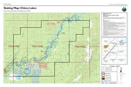 Southcentral Region[removed]Remote Recreational Cabin Sites Offering #8 Staking Map: Chleca Lakes Remote Recreational Cabin Sites Staking Area #[removed]