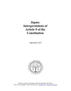 Politics of Japan / Military personnel / Government of Japan / Occupied Japan / Constitution of Japan / Article 9 of the Japanese Constitution / Occupation of Japan / Douglas MacArthur / Supreme Commander for the Allied Powers / Japanese nationalism / Meiji Constitution / Japan Self-Defense Forces