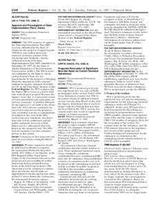 Environment of the United States / Law / Government / 94th United States Congress / Toxic Substances Control Act / Rulemaking / Federal Register / Clean Air Act / National Ambient Air Quality Standards / United States administrative law / Air pollution in the United States / United States Environmental Protection Agency