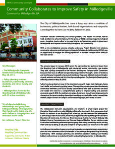 HKHC Community Spotlight  Community Collaborates to Improve Safety in Milledgeville Title Community: Milledgeville, GA