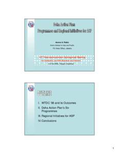 Aurora A. Rubio Senior Adviser for Asia and Pacific ITU Area Office, Jakarta  13th Telecommunication Subregional Meeting