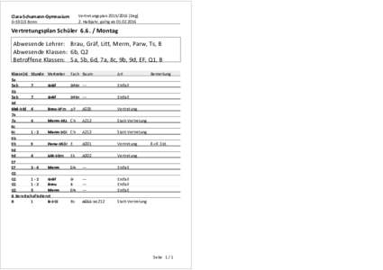 VertretungsplanDeg] 2. Halbjahr, gültig abClara-Schumann-Gymnasium DBonn