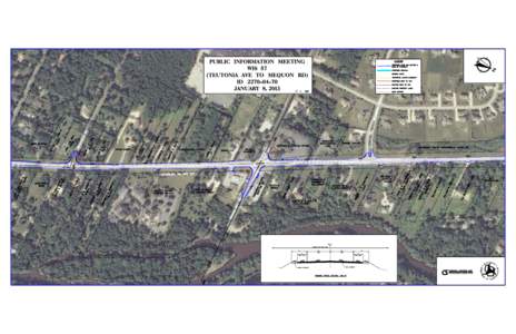 PUBLIC INFORMATION MEETING  LEGEND PROPOSED CURB AND GUTTER & EDGE OF PAVEMENT