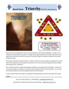 Board Game  Triarchy (BPN1011) Blue Panther LLC