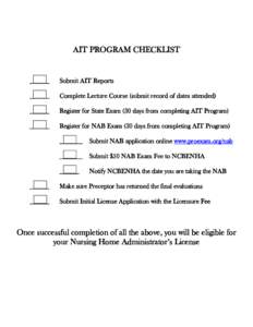 Microsoft Word - AIT Program Checklist.doc