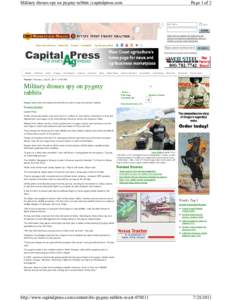 Military drones spy on pygmy rabbits | capitalpress.com  Page 1 of 2 c d