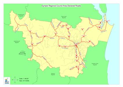 Gympie Regional Council Area Declared Roads  North Burnett Regional  Miva