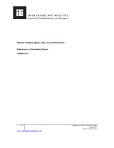 Environmental design / Landscape / Architecture / Landscape planning / Segregated cycle facilities / Landscape Institute / Environmental impact assessment / Landscape architect / Luas / Landscape architecture / Environment / Transport