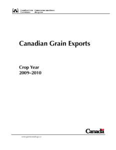 Archived - Canadian Grain Exports - Crop year[removed]