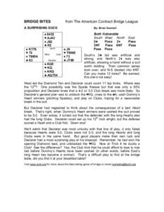 Bridge probabilities / Entry squeeze / Safety play / Contract bridge / Games / Finesse