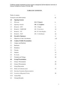 Microsoft Word - REGIONAL FORESTRY STAKEHOLDERS CONSULTATION Proceedings Part I.doc