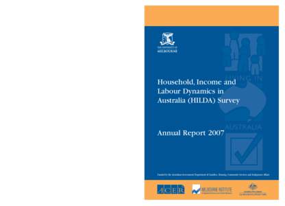 Household /  Income and Labour Dynamics in Australia Survey / Hilda / Cross-National Equivalent File / The Melbourne Institute of Applied Economic and Social Research / Australian Bureau of Statistics / Statistics / Economic data / Panel data