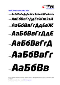 ACDE  www.linotype.com Neo® Sans Cyrillic Black Italic 24 pt