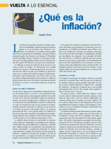 Vuelta a lo esencial: ¿Qué es la inflación? - Finanzas y Desarrollo - Marzo de[removed]Ceyda Oner