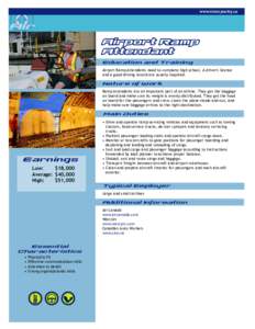 www.transpocity.ca  Air Airport Ramp Attendant Education and Training