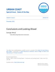 URBAN COAST Special Issue: State of the Bay Volume 5 Issue 1 Article 4.0