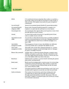 Global Financial Stability Report, September 2005:  Glossary