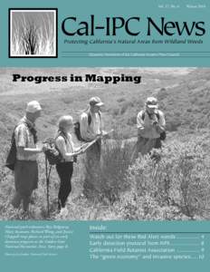 Vol. 17, No. 4  Winter 2010 Cal-IPC News Protecting California’s Natural Areas from Wildland Weeds