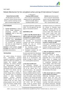 Rebate Mechanism for fair and global carbon pricing of International Transport