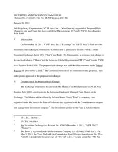 Order Granting Approval of Proposed Rule Change to List and Trade the Accuvest Global Opportunities ETF under NYSE Arca Equities Rule 8.600