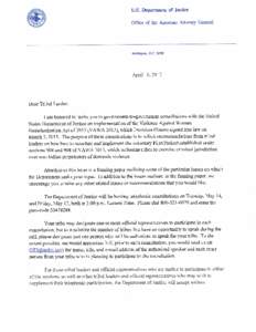 Implementation of Sections 904 and 908 of the Violence Against Women Reauthorization Act of 2013 On March 7, 2013, President Obama signed into law the Violence Against Women Reauthorization Act of 2013, Public Law 113-