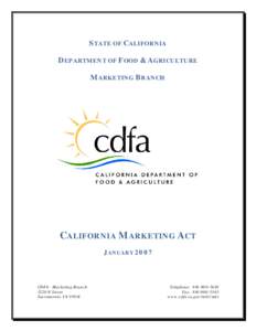 Microsoft Word[removed]CALIFORNIA MARKETING ACT