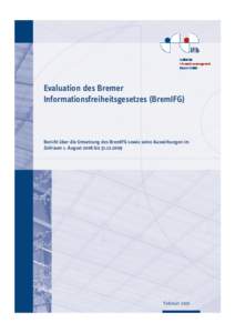    Evaluation des Bremer Informationsfreiheitsgesetzes (BremIFG)    
