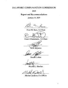 DELAWARE COMPENSATION COMMISSION[removed]Report and Recommendations January 13, 2009