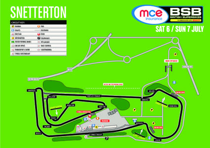 SNETTERTON CIRCUIT KEY: PARKING  TOILETS