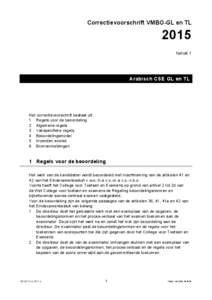 Correctievoorschrift VMBO-GL en TLtijdvak 1