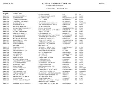 December 08, 2014  For Period Ending ATTORNEY ID