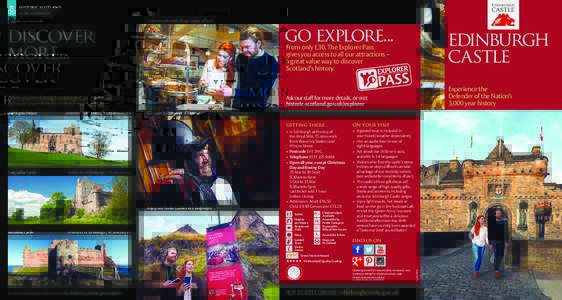 discover more... Visit our café with a huge range of food  Craigmillar Castle