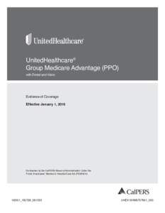 UnitedHealthcare® Group Medicare Advantage (PPO) with Dental and Vision  Evidence of Coverage
