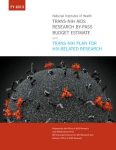 FY 2013 Trans-NIH AIDS Research By-Pass Budget Estimate and Trans-NIH Plan for HIV-Related Research