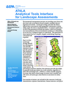 ATtILA Analytical Tools Interface for Landscape Assessments