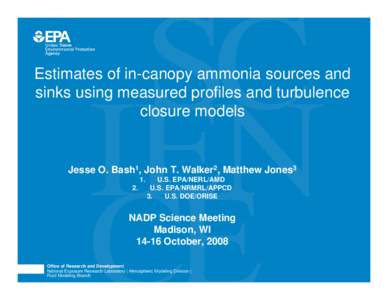 Ammonia / Nitrogen metabolism / Atmospheric model / National Exposure Research Laboratory / Chemistry / Toxicology / United States Environmental Protection Agency