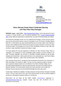 CONTACTS: Hiroaki Nishihara Hilton Okinawa Chatan Resort +[removed]removed]