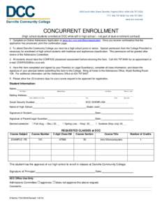 Microsoft Word - Concurrent Enrollment Form