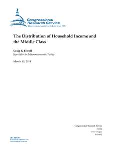The Distribution of Household Income and the Middle Class