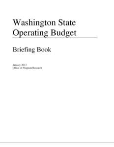 Washington State Operating Budget