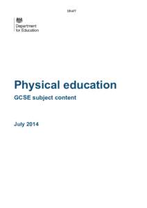 Formatted GCSE PE Subject Criteria draft[removed]