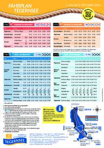 FAHRPLAN TEGERNSEE LINIE A