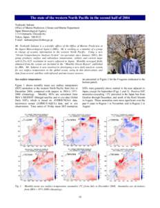 Physical oceanography / Tropical meteorology / Oceanography / Aquatic ecology / Effects of global warming / Sea surface temperature / El Niño-Southern Oscillation / Climatology / Kuroshio Current / Atmospheric sciences / Meteorology / Earth