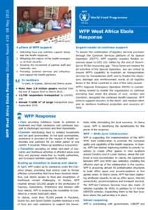 WFP West Africa Ebola Response Situation Report #28 08 MayWFP West Africa Ebola Response WFP/ Djaounsede Pardon