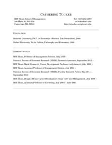 Association of Independent Technological Universities / Association of Public and Land-Grant Universities / New England Association of Schools and Colleges / John Little / MIT Sloan School of Management / Privacy / Advertising / Academia / Erik Brynjolfsson / Ethics / Massachusetts Institute of Technology / Association of American Universities