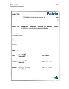 Patria Aviation Aeronautical Engineering 1(31)  Patria Aviation